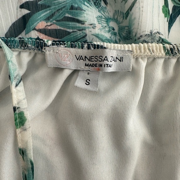 Vanessa Zani Italy Maxi Floral Dress S NWOT layered/tiered with slip - Picture 6 of 10